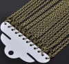 Picture of Iron Based Alloy Textured Link Cable Chain Necklace Antique Bronze 61cm(24") long, Chain Size: 4.5x3mm(1/8"x1/8"), 12 PCs