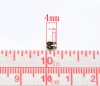 Immagine di Ottone Calottes End Crimps Catena di Perline Copertura del nodo Tono del Bronzo 4mm x 3.5mm, 1000 Pz                                                                                                                                                          