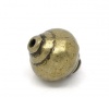 Image de Perle en Alliage de Zinc Lanterne Bronze Antique 8mm x 8mm, Taille de Trou: 1mm, 50 PCs