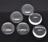 Picture of Transparent Glass Dome Seals Cabochons Round Flatback Clear 3cm(1 1/8") Dia, 10 PCs