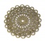 Picture of Antique Bronze Flower Wraps Filigree Stamping Connectors 42x42mm, sold per packet of 50