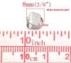 Изображение Зажим для Ленты 6ммx8мм Серебряный Тон,ленты обжимной конце,проданный 200 шт/уп