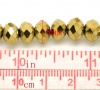Image de Perles Cristales en Verre Plat-Rond Mixte Couleur AB à Facettes 8mm Dia, Taille de Trou: 1mm, 42cm long, 5 Enfilades (Env.72 Pcs/Enfilade)