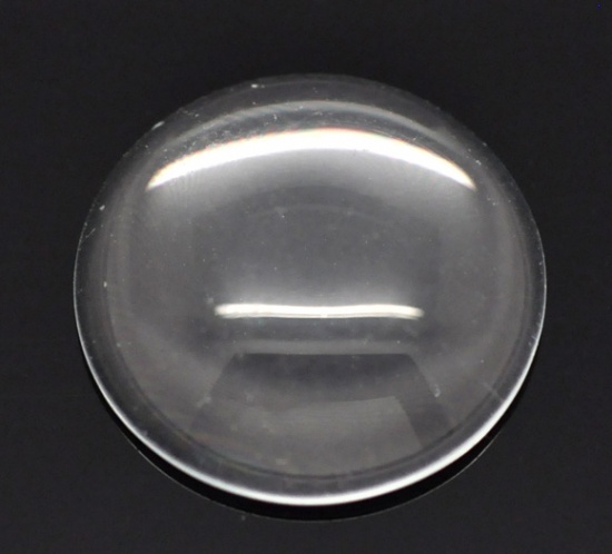 Image de Cabochons Dôme en Verre Rond Transparent 16mm Dia, 50 Pcs