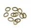 Picture of 0.7mm Iron Based Alloy Open Jump Rings Findings Oval Antique Bronze 5mm x 4mm, 2000 PCs