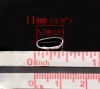 Изображение Застежки прижимных порук для подвески Посеребренный 11мм x 4мм, 50 ШТ