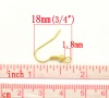 Изображение Швензы с Шариком Позолоченный 21мм x 18мм, Размер столбца / провода:0.7mm, 300 ШТ