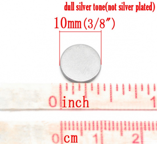 Immagine di Magnete Magneti al Neodimio Tondo Tono Argento 10.0mm, 10 Pz