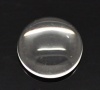 Immagine di Vetro Cupola CabochonCabochon per Abbellimento Tondo Flatback Clear Trasparente Nulla Disegno 10.0mm Dia, 100 Pz
