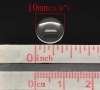 Image de Cabochons Dôme en Verre Rond Transparent 10mm Dia, 100 Pcs
