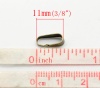 Изображение Застежки прижимных порук для подвески Античная Бронза 11мм x 4мм, 300 ШТ