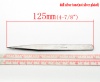 Imagen de Pinzas Aleación de Tono de Plata,12.5cm x 5 Unidades