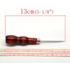 Imagen de Herramientas de costura Madera + Aleación de Rojo oscuro,Tono de Plata,13cm 5 Unidades