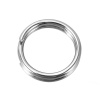 Picture of 304 Stainless Steel Split Jump Rings Findings Round Silver Tone 7mm( 2/8") Dia, 500 PCs