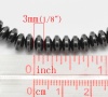 Изображение Бусины Гематит, Плоские Круглые, Вороненая сталь 7мм-8мм x 3мм диаметр, 1.0мм, 38.0см длина, 2 Нитки 120 шт / 1 нитка