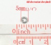 Bild von 304 Edelstahl Offen Bindering Rund Silberfarbe 5mm D 500 Stück