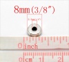 Picture of Zinc Based Alloy Spacer Beads Wheel Antique Silver Color About 8mm Dia, Hole:Approx 2.3mm, 100 PCs