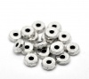 Picture of Zinc Based Alloy Spacer Beads Wheel Antique Silver Color About 8mm Dia, Hole:Approx 2.3mm, 100 PCs