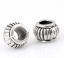 Picture of Zinc Based Alloy Spacer Beads Lantern Antique Silver Color Stripe Carved About 7mm x 5mm, Hole:Approx 3.2mm, 100 PCs