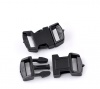 Изображение ABS Пластик Пряжки для Браслета Выживания Черный 29мм x 16мм, 50 Комплектов/уп