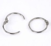 Picture of Iron Based Alloy Safety Rings Round Silver Tone 29mm Dia, 30 PCs