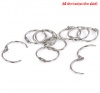 Picture of Iron Based Alloy Safety Rings Round Silver Tone 29mm Dia, 30 PCs