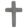 Picture of Hematine (Manmade) Easter Pendants Cross Religion Gunmetal 35mm x 24mm(1 3/8" x1") - 33mm x 21mm(1 2/8" x 7/8"), 20 PCs