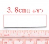 Image de Aiguille Clou Tige à Tête Plate en Alliage de Fer Argent Mat 3.8cm long, 0.7mm Gros (21 gauge), 500 PCs