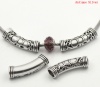 Изображение Бусина в стиле Пандора "Труба" Античное Серебро 4*1,1см, 10 шт/уп