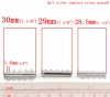 Image de Fermoir Magnétique en Laiton Tube Argent Mat 30mm x 10mm, 5 Kits                                                                                                                                                                                              