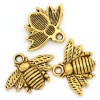 Изображение Подвески Металлические Античное Золото Животное " Пчелы " 21мм x 16мм, 50 ШТ