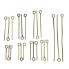Picture of Eye Pins Findings Antique Bronze Mixed Size,0.7mm(21 gauge),800PCs