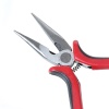 Picture of Stainless Steel Needle Nose Pliers Jewelry Making Hand Tools Black & Red 13cm(5 1/8"),1 Piece