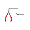 Imagen de Alicates Aleación+Acero inoxidable(plomo y níquel seguro)+Plástico de Rojo,13.0cm 1 Unidad