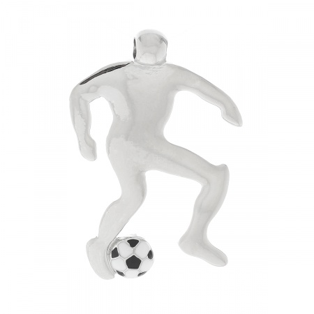 Lega di Zinco Sport Ciondoli Umano Tono Argento 5.6cm x 3.7cm , 5 Pz