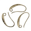 Immagine di Ottone Componente di Orecchino Ganci per Orecchini Tono del Bronzo Nulla Disegno 20mm x 11mm posta / filo: ( 0.7mm )， 20 Pz