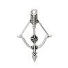Picture of Charm Pendants Bow and Arrow Antique Silver Color (Lead,Nickel Free) 3.6cm x 2.4cm,50PCs
