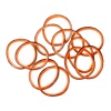 Bild von Gummiband Armband für Häkelarmband Basteln Orange & Schwarz, 1000 Stücke