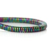 Picture of (Grade A) Natural Hematite Beads Flat Round Multicolor About 4mm( 1/8") Dia,41cm(16 1/8") long,1 Strand(approx 362PCs)