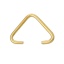 Picture of Iron Based Alloy Pendant Pinch Bails Clasps Triangle Gold Plated 10mm x 9mm, 500 PCs