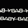 Image de Ruban en Polyester Blanc Alphabet /Lettre "Baby" 13mm, 1 Rouleau(Env. 20 Yards/Rouleau)