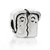 Bild von Zinklegierung European Stil Charm Großlochperlen Junge & Mädchen Antik Silber etwa 10mm x 10mm, Loch:Ca 4.9mm, 20 Stücke
