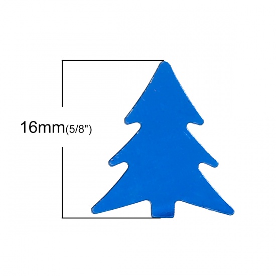 Immagine di PVC Lustrino Albero di Natale Colore Misto 16mm x 14mm, 5000 Pz