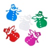 Bild von PVC Paillette Weihnachten Schneemann Mix Farben A1 19mmx A2 18mm, A3 3000 Stücke