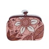 Изображение Wood Embellishments Findings Wallet Light Pink Flower Pattern 4.0cm x 3.4cm , 20 PCs