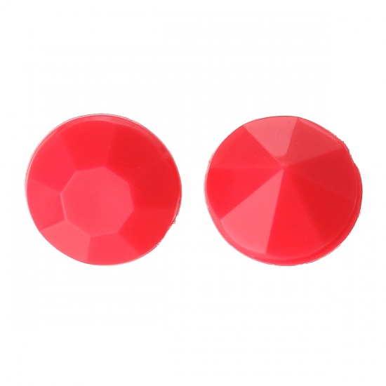 Picture of Acrylic ss38 Pointed Back Rhinestones Round Light Red Faceted 8mm(3/8")Dia, 500 PCs