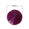アクリル ラインストーン 円形 ファセット・カット 深紫色 直径： 6mm、 500 個 の画像
