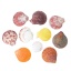 Image de Cabochons d'Embellissement en Coquille Naturelle Eventail Couleur au Hasard 6.5cm x5.7cm - 4.3cm x4cm, 2 PCs