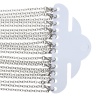 Imagen de Joyería Collar Broche de langosta Enlace Cadena Tono de Plata 62cm de largo, 12 Unidades