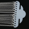 Immagine di Lega di Ferro Collana Argento Placcato Cavo Catena 62.0cm Dimensione della Catena: 3x2mm 12 Pz